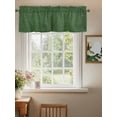 thumbnail image 2 of Valances for Windows Vintage Dark Rod Pocket Cafe Window Treatments Valance Curtains for Kitchen Bathroom Laundry Basement Windows 60"x14", 2 of 9