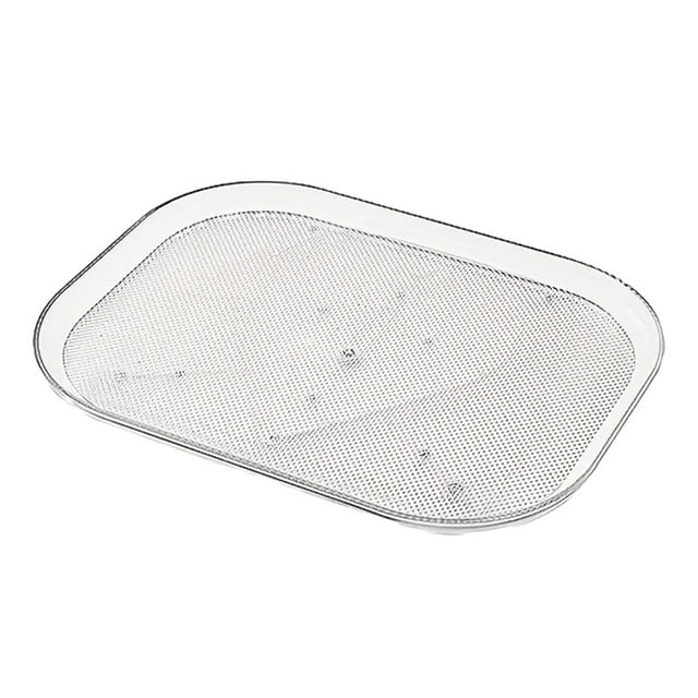 Wosthever Placa giratoria para refrigerador de 360°, fácil instalación, fácil limpieza, plástico, fácil de limpiar plata grande