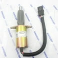 thumbnail image 7 of SINOCMP Fuel Shut Off Solenoid 3921980 3918601 J921980 Fits for Cummins 6CT 6CTA CM2150 CM2250 CM2180 CM554 Engine Parts Accessories Excavator Stop Solenoid Valve Replace Part, 7 of 7