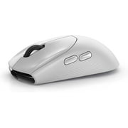 Alienware AW720M Tri-Mode Wireless Gaming Mouse 2.4GHz Wireless, Bluetooth 5.1 DPI, 8-Fully Programmable Buttons, Magnetic Snap Charging Adapter USB-A to USB-C Cable (Lunar Light)