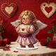thumbnail image 5 of Uuiauoio Valentine's Day Decorations 2D Acrylic Angel Desktop Statue Cupid/Couple Valentine's Day Figurine Romantic Decoration Table Home Party Ornaments, 5 of 6