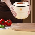 thumbnail image 4 of Mini arrocera portátil, olla de ramen mini, olla caliente mecánica, beige, 4 of 9