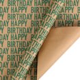 thumbnail image 2 of Hbdhejl Happy Birthday Kraft Wrapping Paper Retro Gift Wrapping Paper Gift Box Wrapping Paper, 2 of 2