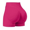 thumbnail image 2 of Lenpel Yoga Shorts for Women Seamless High Waisted Butt Lifting Athletic Running Workout Shorts Booty Biker Shorts, 2 of 6