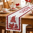 thumbnail image 5 of Valentine's Day Table Runner 36 Inches Long Farmhouse Dress Scarves, Romantic Roses Love Heart Gnomes Vintage Dining Tablerunner for Coffee Table/Kitchen Island/Party Décor, Small 13" x 36", 5 of 8