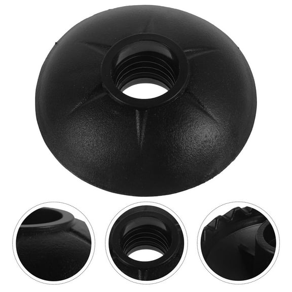 KAKOWELY 6pcs Crutch Tip Aluminium Non-skid Replacement Walking Cane Tips for Outdoor Enthusiasts