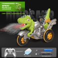 thumbnail image 1 of Coche de juguete teledirigido para niños, vehículo eléctrico de radiocontrol con pulverización de dinosaurio, triciclo, 1 of 4