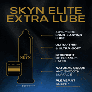 (3 pack) SKYN Elite Non-Latex Extra Lubricated Condoms, 12 Count