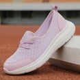 thumbnail image 5 of Huesdet Womens Breathable Sneakers Fashion Summer Women Sports Shoes Flat Bottom Non Slip Mesh Hollow Upper Breathable Soft Slip(Purple,39), 5 of 8