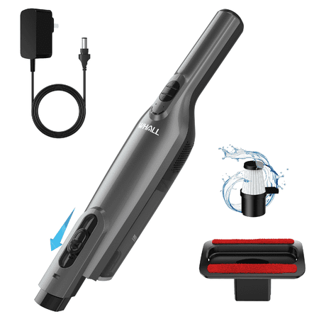 WHALL Cordless Handheld Vacuum Cleaner Portable, Powerful Suction, and LED Light for Home, Pet Use