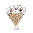 thumbnail image 1 of Vine Artificial Flower Fan\-shaped Hanging Basket Wall Drooping Flower Placement Garden Decoration Color Random M, 1 of 4