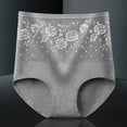 thumbnail image 2 of DJskiyers Tummy Control Panties for Women Full Coverage Cotton Underwear Floral High Waist Briefs Seamless Comfort Underpants, 2 of 3
