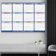 thumbnail image 1 of Calendarios Julio 2025 Junio 2026 Calendario de pared borrable de doble cara Calendario plegable Estilo A, 1 of 5