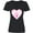 AB-Black, variant on Inktastic Great Grandma Pink Valentine Hearts Women's V-Neck T-Shirt