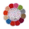 thumbnail image 1 of Cuentas de semillas Macarena sueltas multicolores 500 x 3 mm 300 piezas manualidades DIY cuerda elástica, 1 of 8