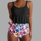 thumbnail image 2 of Mujeres Bikini Trajes de Baño Vintage Impreso Conservador Falda de Playa, Traje de Baño de Dos Piezas para las Vacaciones, 2 of 9