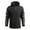 Black, variant on WREESH Fashion Jacket Men'S Casual Color Blocked Pocket Detachable Hooded Sports Long Sleeved Jacket Black