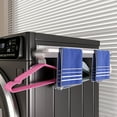 thumbnail image 3 of Shoreew Magnetic Hanger Rack Laundry Hook Rack Hanger Organizer Sturdy Carbon Steel Hanger Holder Space Saving Laundry Room Organization And Storage Hanger Stacker Stand for Kitchen Office, 3 of 7