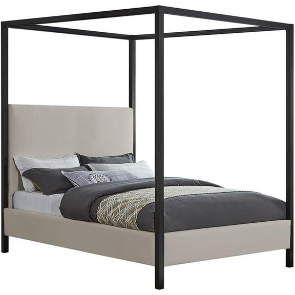 Meridian Furniture James Beige Full Bed