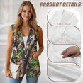 thumbnail image 6 of Uorisanigo Dried Branch Women's Jacket Vest Open Front Women's Sleeveless Vest Blazer V Neck Vests Blazer Fashion Size S Outerwear, 6 of 7