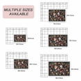 thumbnail image 6 of Watercolor Flowers Outdoor Rug 4x6 Ft, Non Slip Washable Area Rug, Farmhouse Floral Vintage Black Patio Rugs Carpet Runner, Large Floor Mat for Indoor/Outdoor Deck Porch Camping, 6 of 8