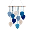 thumbnail image 2 of Hand Woven Cotton Rope Leaf Macrame Wall Hanging, Wall Hanging Boho Woven Tapestry, Bohemian Leaf Modern Chic Wall Art for Living Room, Bedroom, Apartment(B), 2 of 7