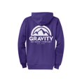 thumbnail image 2 of Gravity Outdoor Co. Zip-Up Hoodie - Purple - White Logo - Small, 2 of 2