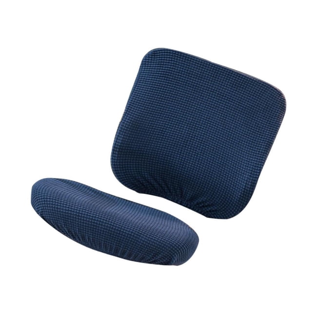 Walson Housse Amovible Extensible Douce pour Chaise de Bureau d'Ordinateur Bleu Foncé