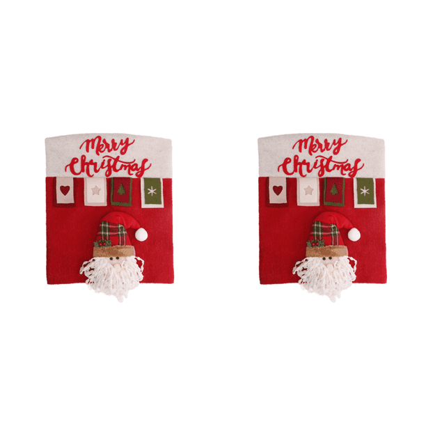 Funda de dibujos animados Navidad Asiento 3D Protector de asiento Regalos creativos suaves (Papá Noel)