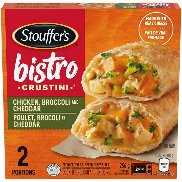 STOUFFER'S Bistro Crustini Poulet, brocoli et cheddar – 256 g