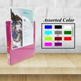 thumbnail image 2 of BAZIC 3 Ring Binder 1/2" Economy View Binders Fuchsia, Hold 100 Sheets, 4-Count, 2 of 7