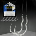 thumbnail image 5 of 10pcs Durable Fishing Accessories High Carbon Steel Carp Sharp Barbed Automatic Flip Fishhook Fishing Tackle Fish Scale Patterned Fishing Hook 2, 5 of 8