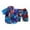 d-Blue899, variant on FAOWME Child New Toddler Boys Summer Outfits Printed Shirt And Shorts Sets Casual Casual Cotton Clothes Sets Relaxed Fit O-Neck Dailywear