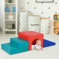thumbnail image 4 of Gymax Blocs d'Activité d'Escalade et de Rampement pour Enfants avec Housse en PU Imperméable Mousse EPE Multicolore, 4 of 10