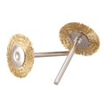 thumbnail image 3 of 10 x Brass Wire Brush Round Brushes Disc Pot for 25MM pwm25, 3 of 8
