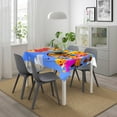 thumbnail image 3 of Rolie Polie Olie-theme square tablecloth has an iconic print, fits most tables, and is easy to care for perfect gifts for fans friends and family，55" x 71"（140*180cm）, 3 of 5