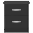 thumbnail image 2 of Better Home Products Cindy Faux Wood 2 Drawer Nightstand in Black, 2 of 7