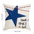 thumbnail image 3 of Independence Day Pillow Covers Striped Print Seat Cushions For Indoor Holiday Decor, 3 of 6