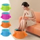 thumbnail image 1 of Bañonero de pies y lavabo portátil plegable - Cubo impermeable de tela Oxford para acampada, casa y exterior - 33x33x18,5cm, 1 of 6
