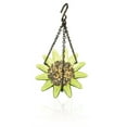 thumbnail image 4 of Mosaic Birds Recycled Glass Daisy Bird Feeder for Outdoors, Lime, 8 inch, 4 of 6