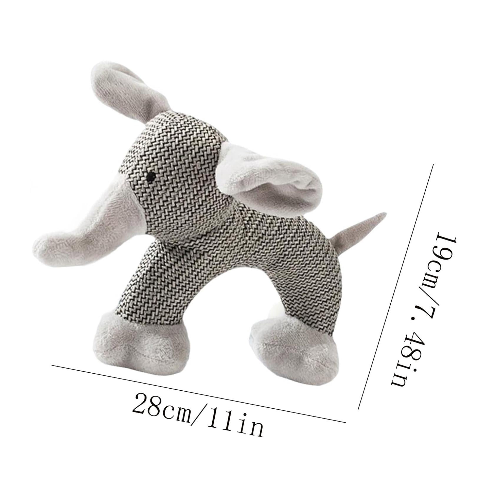 TOPLIU Squeaky Dog Chew Toy Durable Fabric Robust Interactive Play Teething Relief Boredom Anxiety Small Medium Dogs (11"x7.48")