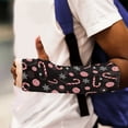 thumbnail image 4 of COEQINE Christmas Candy Snowflakes Arm Cast Cover Arm Cast Sleeve with Thumb Cover Easy to Put on Short Arm Cast Cover Bandage Protector Christmas Gifts for Kids Girls Small, 4 of 7