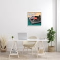 thumbnail image 2 of Vintage Music Is Love Turntable Inspirational Graphic Art White Framed Art Print Wall Art, 2 of 7