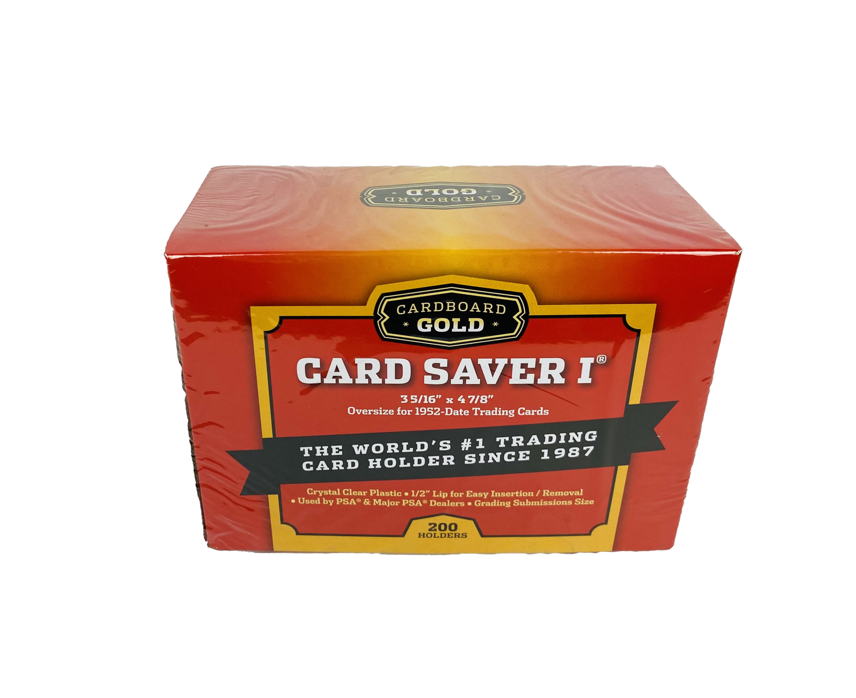 Cardboard Gold CBG-72217-C Card Saver 1 Semi-Rigid Trading Card Holders, 1  Pack Box Of 200 