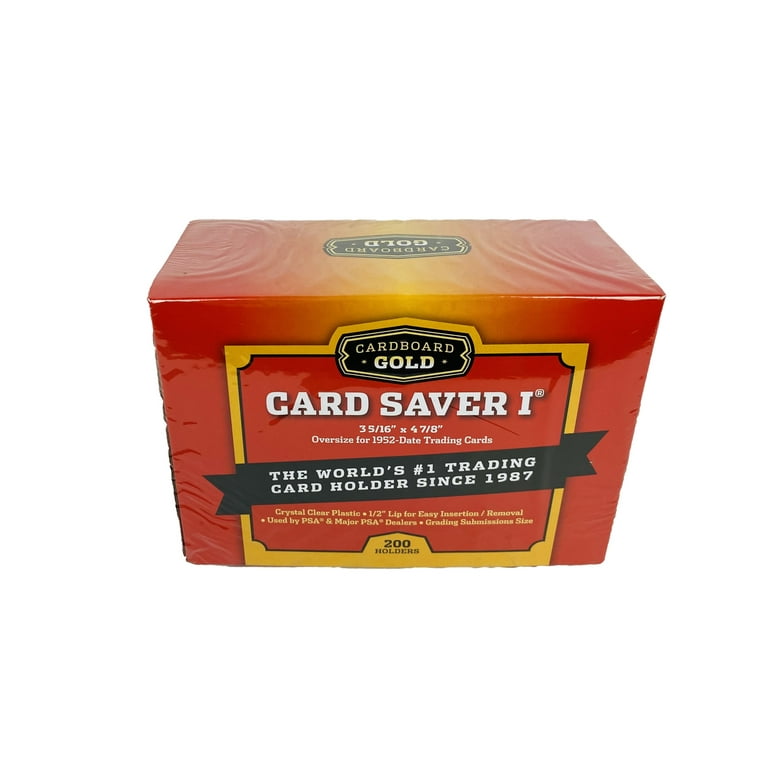 200ct Card Saver 1 in RED Storage Box - Cs1 Graded Card Submits
