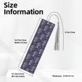 thumbnail image 3 of Kdxio Lavender Flowers Print Metal Tassel Bookmarks,Perfect Gift for Art Lovers and Bookworms Metal Bookmarks for Women, 3 of 8