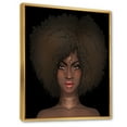 thumbnail image 3 of Designart 'Portrait of Afro American Woman III' Modern Framed Canvas Wall Art Print, 3 of 5
