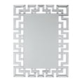 thumbnail image 2 of 47 Inches Greek Key Design Accent Mirror Silver - Saltoro Sherpi, 2 of 5