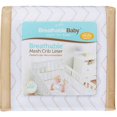 thumbnail image 4 of BreathableBaby Breathable Mesh Liner for Full-Size Cribs, Classic 3mm Mesh, Khaki Chevron (Size 4FS Covers 3 or 4 Sides), 4 of 5