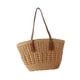 thumbnail image 3 of Bolso de hombro para mujer, bolso de playa, bolso tote, bolso tote bohemio con cremallera, tejido de moda color camello, 3 of 9